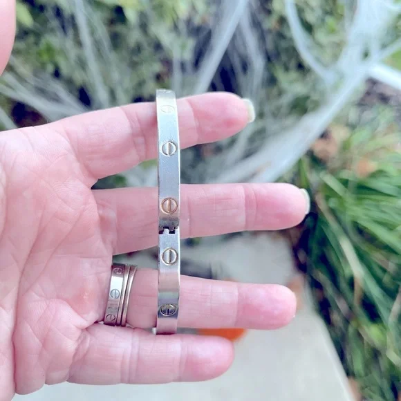 1970 PLATINUM PLATED Charles Revson AldoCipullo Love Bracelet❣️ - Picture 9 of 15